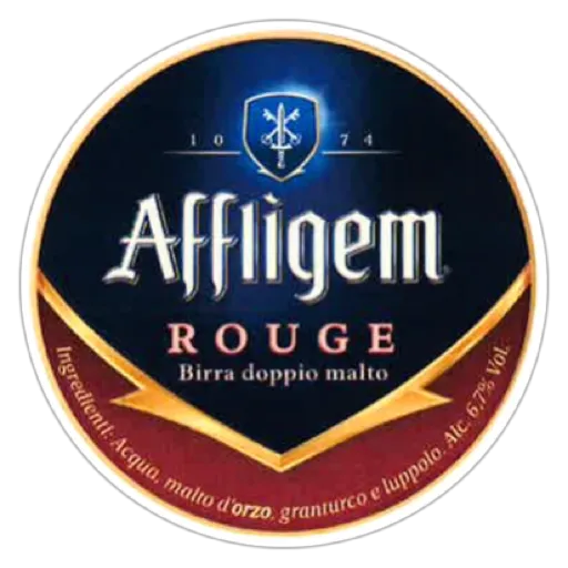Affligem Rossa (Rouge) birra d'abbazia belga in bottiglia